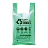 Sacola Plastica Verde 38x50
