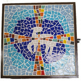  sacrário Católico Mosaico 30x30 Cordeiro De Deus 
