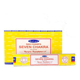 Sahumerios Satya Nag Champa - 12 Unidades Da Fragrância Seven Chakra
