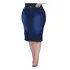Saia Jeans  Moda Evangelica Com Elastano Cintura Alta 