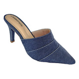 Sapato Feminino Mule Jeans