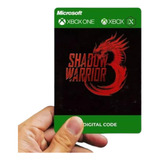Shadow Warrior 3 Xbox One - Xls Code 25 Dígitos Global 