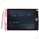  Shaolong Lousa Magica Tablet Infantil LCD Escrita Colorida Desenho E Estudo Tela 8 5 Polegadas Criança Desenhar Quadro Negro Rosa 