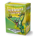 Sleeves Dragon Shield Matte Apple Green Verde Maçã Padrão
