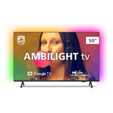 Smart Tv Philips 50 Ambilight 4k Led Google Tv 50pug7908/78 Preto