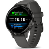 Smartwatch Garmin Venu 3s 010-02785-02, Caixa 41mm, Tela Amoled 1.2 , Pulseira Silicone Preto, Gps, Nfc, Wi-fi.