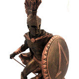 Soldado Espartano Rei Leonidas 300 De Esparta Resina 30 Cm