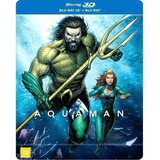 Steelbook Aquaman - Blu-ray 3d + 2d - Dub Leg Lacrado
