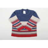 Suéter Para Bebê Blusa Tricô Listrado Cardigan | Duwell