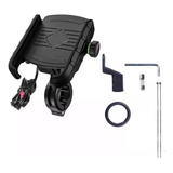 Suporte Celular Base Alumínio Para/moto Com Carregador Turbo