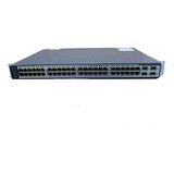 Switch Fast Poe Cisco 3750v2 4portas 48ps-s Nf Garantia 1ano