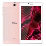 Tablet Ptb7srg Quad-core Usb 16gb 3g 1gb Ram Philco Bivolt Cor Rosa-claro