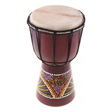  Tambor Djembe Africano Esculpido À Mão Feito De Madeira