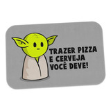 Tapete Star Wars Yoda Trazer Pizza E Cerveja Você Deve Nerd