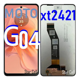 Tela Frontal Original Moto G04(xt2421)+cola+capa+película 3d