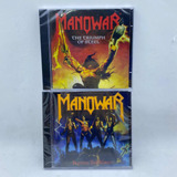 the steeles -the steeles 2 Cds Manowar Fighting The World The Triumph Of Steel