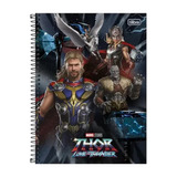 thor -thor Caderno Tilibra Thor Marvel Com Adesivos 80 Folhas Espiral