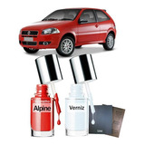 Tinta T Risco P Reparos Fiat Palio 16v 1996 Vermelho Alpine