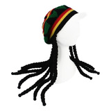 Touca Gorro Crochê Reggae Bob Marley Rastafari Dreadlocks