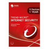 Trend Micro Internet Security 5 Disp 1 Ano Envio Rápido 