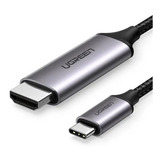 Ugreen Mm142 Cabo Micro Usb Tipo C Para Hdmi Preto Velocidade De Até 5.4gbps Resolução De Até 4k 60hz