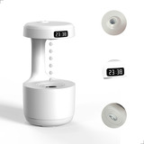Umidificador Difusor Ar Água Anti-gravidade 800ml Relógio Le Cor Difusor Gota Anti Gravidade Designer Integrado Quarto Branco