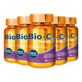 união -uniao Kit 150 Comp Bio c Imune 5 Vitamina C D Zinco Propolis