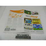 Vendo Só O Manual Original Do Wii Play - Loja Centro Rj
