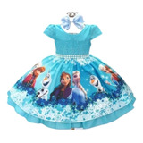 Vestido Infantil Tematico Frozen