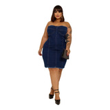 Vestido Jeans Plus Size