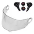 Viseira Fw3 Gt Ls2 Ff358 Cristal Antirisco Kit Reparo Botão