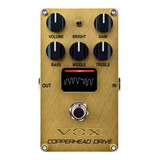 voxxclub -voxxclub Pedal De Valvula Vox Ve cd Copperhead Distor British Cup Cor Dourada