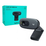 Webcam Logitech C270, Resolução Hd 720p/30fps, Microfone