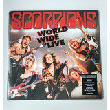 wibe -wibe Scorpions World Wide Live Black 2 lp Cd Poster Tour